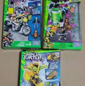 Mega Bloks Teenage Mutant Ninja Turtles Lot of 3